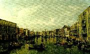 Canaletto vy over canal grande i venedig USA oil painting reproduction